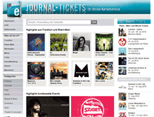 Tablet Screenshot of journal-tickets.adticket.de